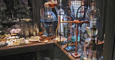 Alchemist Room Alchemist Supplies, Mad Scientist Room, Alchemy Station, Alchemist Room, Alchemist House, Alchemist Laboratory, Alchemy Room, Alchemist Lab, Steampunk Laboratory