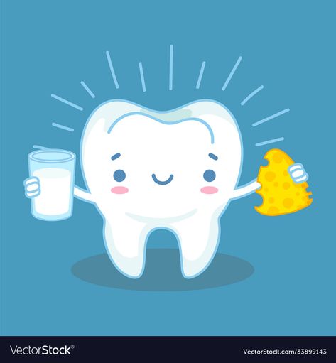 Tooth Caries, High Calcium, Healthy Teeth, Dental Care, Paper Quilling, Adobe Illustrator, Milk, Vector Images, Vector Free