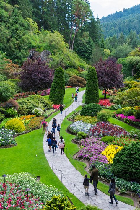 Travel Itinerary Planner, Itinerary Planner, Butchart Gardens, Road Trip Map, Vacation Itinerary, Visit Canada, Bedding Plants, British Columbia, Historical Sites