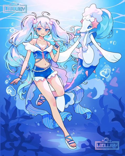 L00LLABY• COMMS waitlist open on X: "#HatsuneMiku x #Pokemon collab on IG. I picked Primarina 💙🩵 #digitalart #fanart #pokemonart https://t.co/Bz1VJiSdcw" / X Primarina Pokemon, Pokemon Primarina, Lusamine Pokemon, Pokemon Names, Pokemon Human Form, Miku Hatsune Vocaloid, Water Type, Cute Pokemon, Pokemon Art