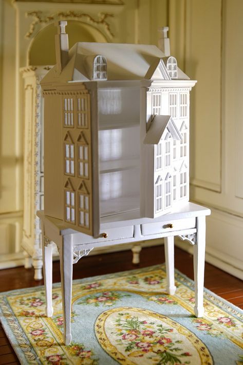 Miniature White Wood High Quality Bird Cage 1/12 Dollhouse Well Handmade | eBay Cabin Dollhouse, Distressing Furniture, Dollhouse Cabinet, Dollhouse Design, Mini Ideas, Mini Houses, Childs Play, Doll House Plans, Doll House Crafts