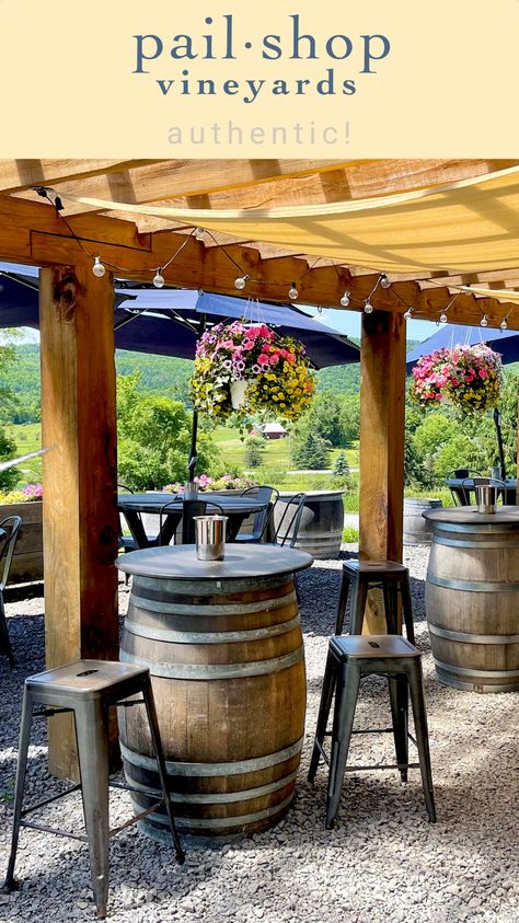 Winery Outdoor Seating, Winery Interior Design, Vineyard Home Decor, Winery Business, Backyard Vineyard, Winery Decor, Wine Station, Cooperstown Ny, Winery Tasting Room