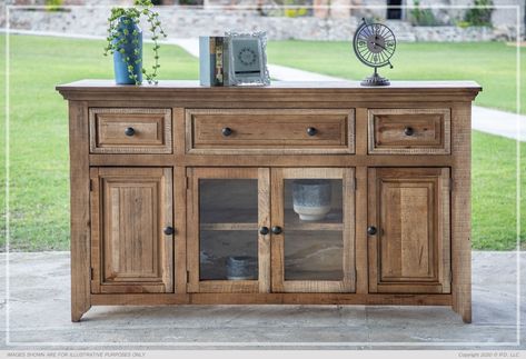 pic Sideboard Media Console, Hickory Kitchen, Farmhouse Buffet, Rustic Sideboard, Entertainment Wall Units, Farmhouse Sideboard, Solid Wood Sideboard, Cabinet Ideas, Wood Sideboard