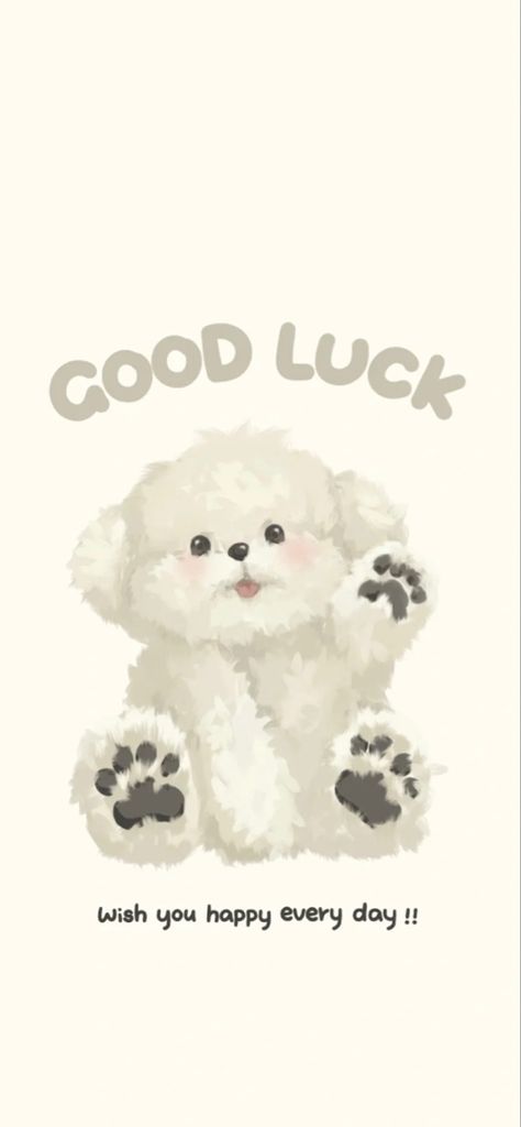 Paw Wallpaper, Good Luck Wishes, Cute Backgrounds For Iphone, Cute Home Screen Wallpaper, Cute Dog Wallpaper, Cute Home Screens, Iphone Wallpaper Classy, Iphone Lockscreen Wallpaper, 강아지 그림