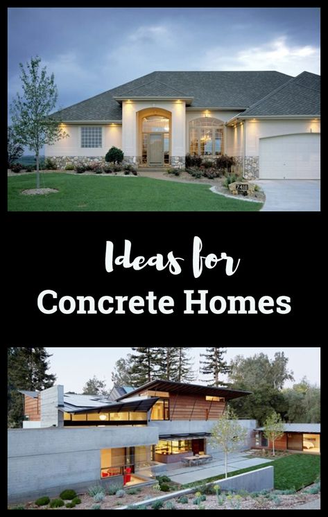 Cement House Exterior Concrete, Concrete Block House Plans, Concrete Home Exterior, Precast Concrete House Design, Cement House Exterior, Concrete Homes Exterior, Concrete Exterior House, Modern Concrete Homes, Precast Concrete House