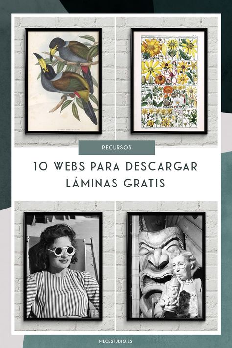 Listado de 10 webs en las que encontraremos láminas para cuadros imprimibles y de lo más decorativas Ideas Para Cuadros, Cuadros Diy, Art Education, Bedroom Interior, Free Printables, Art Photography, Living Room Decor, Gallery Wall, New Homes