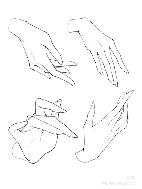 Drawing Female Hands, Hand Base Reference, Pretty Hands Drawing, Hand Animation Drawing, Hands Shading Reference, Glove Pose Reference, Feminine Hands Drawing, Women Arms Drawing Reference Poses, Manga Art Ideas