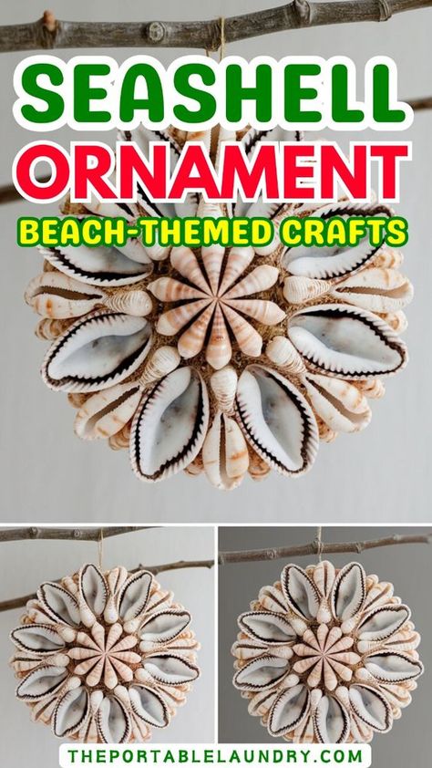 Create stunning seashell ornaments with this easy summer craft idea! Perfect for kids and collectors alike, these seashell crafts bring the beauty of the ocean into your home. Whether you're looking for a fun beach craft or a creative ocean theme craft for kids, these DIY seashell-based art projects are a must-try. Ideal for Seashell Festivals or simply adding to your collection of decorative items. Dive into this kid-friendly activity and let your little ones enjoy making memories with these charming seashell ornaments. Ocean Ornaments Diy, Easy Seashell Crafts, Sea Shell Art Projects, Shell Crafts For Kids, Crafts With Seashells, Seashell People, Beach Art Diy, Scallop Shell Craft, Ocean Theme Crafts