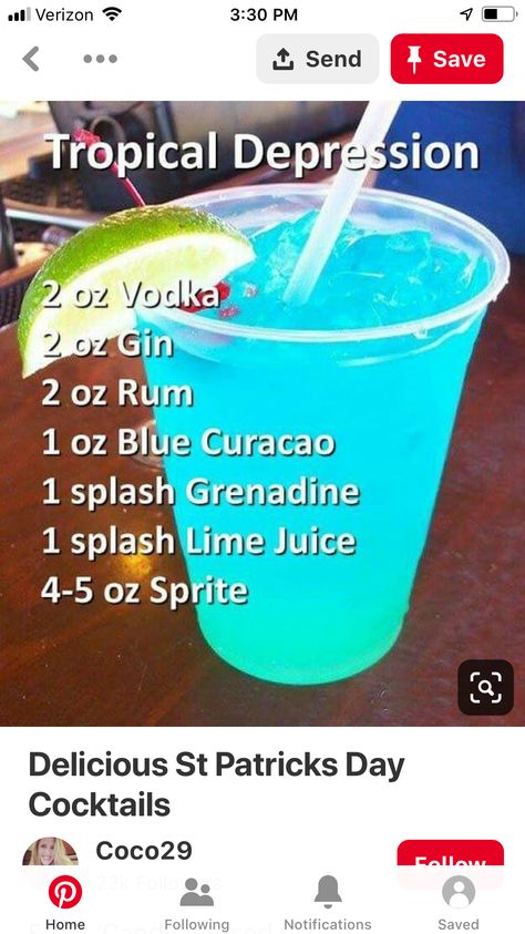 Strong Alcoholic Drinks, Tropisk Fest, Bartender Drinks Recipes, Rum Drinks Recipes, Fruity Alcohol Drinks, Fun Drinks Alcohol, Bartender Drinks, Alcholic Drinks, Cocktail Drinks Alcoholic