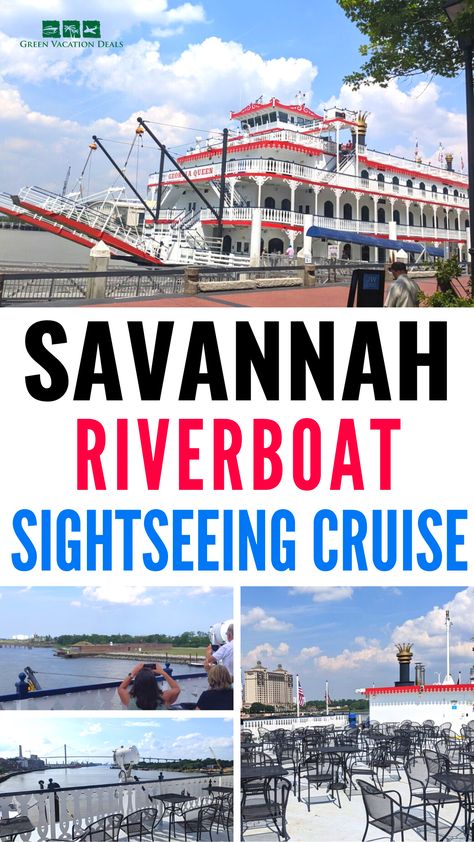 Savannah Riverboat Sightseeing Cruise River Street Savannah Ga, Riverboat Cruise, Review Tips, Visit Savannah, Georgia Travel, Sailing Adventures, Old Fort, Vacation Deals, Sunset Cruise