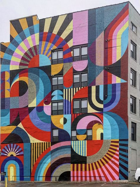 Graffiti Wall Painting, Wall Murals Graffiti, Urban Mural Art, Modern Graffiti Art, Street Art Pattern, City Murals Street Art, Street Wall Painting Ideas, Mural Art Street, Abstract Mural Wall Street Art