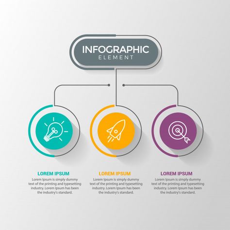 Infographic design template with icons a... | Premium Vector #Freepik #vector #infographic Cool Infographics, Simple Infographic Design, Circle Infographic, Infographic Layout, Infographic Elements, Infographic Powerpoint, Infographic Design Layout, Vector Infographic, Infographic Design Template