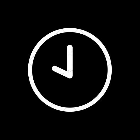 Clock Icon, Black Clocks, Black App, Iphone Black, Dark Phone Wallpapers, Flower Iphone Wallpaper, Ios Icon, New Wallpaper, App Icon