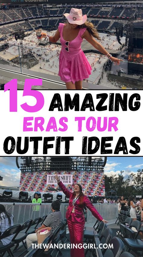 Thinking about what eras tour outfits to wear? This post shows you 15 amazing  eras tour outfit ideas for tons of inspiration. Whether you want an eras tour concert outfit, eras tour folklore outfit, taylor swift concert outfit, taylor swift folklore outfit, or just general eras tour outfit inspo, this post has it all! Eras Tour Outfits Shein, Evermore Concert Outfit, Eras Tour Outfit Ideas Plus Size, Swift Concert Outfit, Folklore Concert Outfit, Mom Eras Tour Outfit, Eras Concert Outfit Ideas, Unique Eras Tour Outfits, T Swift Concert Outfits