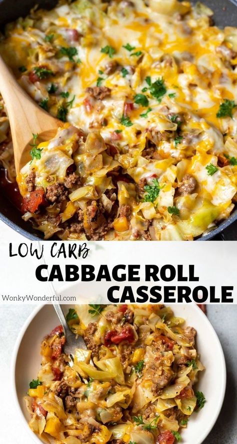 Unstuffed Cabbage Casserole, Cabbage Casserole Recipe, Cabbage Casserole Recipes, Keto Friendly Recipes, Cabbage Roll Casserole, Eating Low Carb, Unstuffed Cabbage, Ground Beef Recipes Healthy, Cabbage Roll