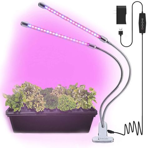 Britelabs Spectrum Adjustable Gooseneck Dimmable Starting Vegetable Seeds, Indoor Plant Lights, Vertical Garden Planters, Plant Lights, Growing Microgreens, Grow Lamps, Grow Lights For Plants, Greenhouse Kit, Mini Plants