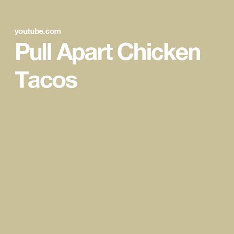 Pull Apart Chicken Tacos Pull Apart Chicken, Chicken Taco Recipes, Buffalo Wild Wings, Chicken Taco, Chicken Wraps, Taco Recipes, Chicken Tacos, Mexican Food Recipes Authentic, Pull Apart