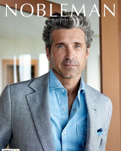 Patrick Dempsey Hair, Patrick Demsey, Patrick Dempsy, Grey Hair Men, Jennifer Aniston Hair, Derek Shepherd, Ellen Pompeo, Patrick Dempsey, Hair Pomade