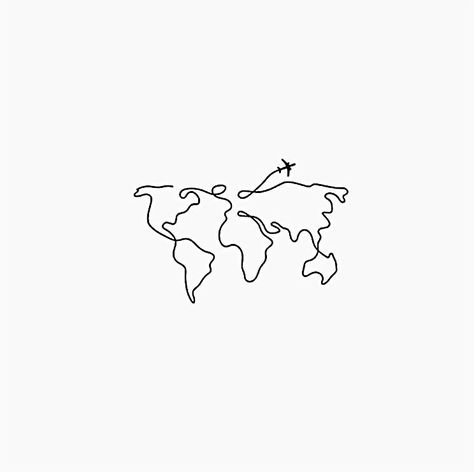 Aesthetic Minimalist Drawing, Line Art Travel, Visuell Identitet, 심플�한 그림, Tato Henna, Zestaw Ikon, Minimalist Drawing, E Tattoo, Line Art Tattoos