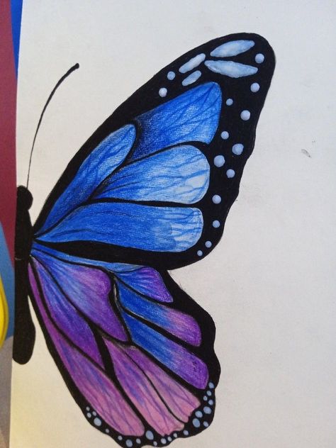 Doodles Colorful, Cute Drawings Simple Doodles, Cute Drawings Simple, Butterfly Art Drawing, Butterfly Art Painting, I Am Passionate, Cool Pencil Drawings, Butterfly Drawing, Cute Doodles Drawings