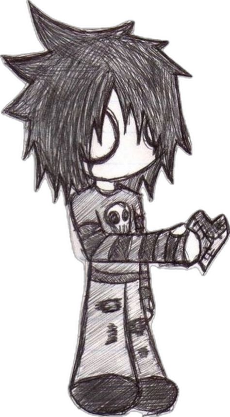 Emo Boy Drawing, Emo Drawing, Emo Cartoons, Color Pencil Drawings, Scene Emo Art, Scene Kid Art, Easy Graffiti, Easy Graffiti Drawings, Emo 2000s