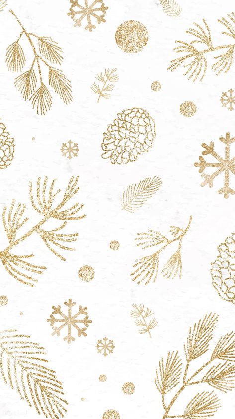 Glittery pine branch and conifer cone pattern vector | premium image by rawpixel.com / nunny #vector #vectorart #digitalpainting #digitalartist #garphicdesign #sketch #digitaldrawing #doodle #illustrator #digitalillustration #modernart Christmas Prints And Patterns, Conifer Cone, Christmas Dog Decor, Christmas Tree Plant, Cone Pattern, History Instagram, Mobile Phone Wallpaper, Christmas Tree Wallpaper, Wallpaper Christmas