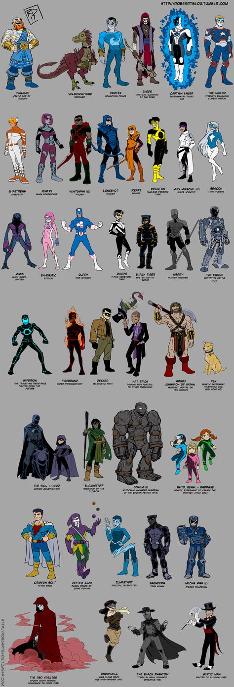 Superhero stack by RobD2003 Superhero Design Inspiration, Superhero Character Inspiration, Space Villain Concept Art, Gravity Superhero Concept, Super Villains Oc, Animal Superhero Character Design, Street Level Superhero Concept, Male Super Hero Character Design, New Superhero Concept Art