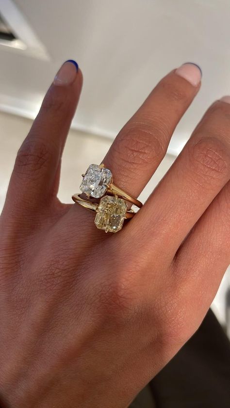 AARYAH | Our MAE setting is still a fan favorite and we wanted to set this juicy 3.43crt antique cushion cut in a setting deserving of her beauty!… | Instagram Dream Ring, Antique Cushion Cut, Yellow Diamond Ring, Antique Cushion, Cute Engagement Rings, Future Engagement Rings, Luxe Jewelry, Dream Engagement Rings, Jewelry Lookbook