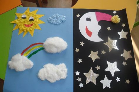 day and night craft (2)  |   Crafts and Worksheets for Preschool,Toddler and Kindergarten Day Night Craft, Day And Night Crafts For Kids, Day And Night Craft, Fine Motor Activities For Kids, Worksheets For Preschool, Creation Crafts, Kindergarten Crafts, Night And Day, Craft Day