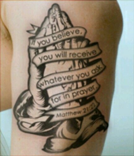 If you believe you shall receive whatever you ask for in prayer Matthew 21:22 Believer Tattoo Men, Believe In Yourself Tattoo Men, Matthew 21:22 Tattoo, Faith Believe Tattoo, Ask Believe Receive Wallpaper, Ask Believe Receive Tattoo, 22 Tattoo, Ask Believe Receive, Believe In You