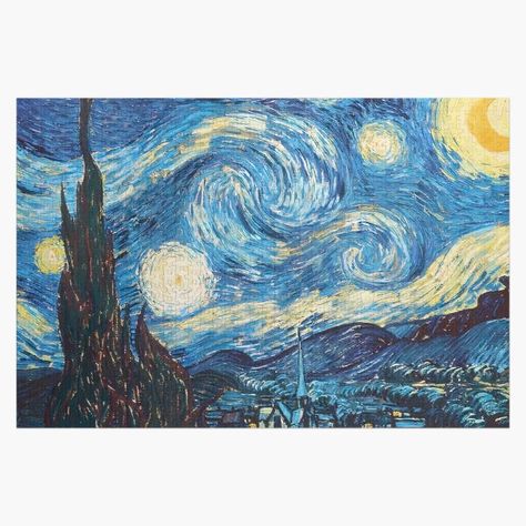 Millions of unique designs by independent artists. Find your thing. Van Gogh Famous Paintings, Gogh The Starry Night, Xl Art, Starry Night Painting, Vincent Van Gogh Paintings, Most Famous Paintings, Arte Van Gogh, Art Classique, Canvas Painting Landscape