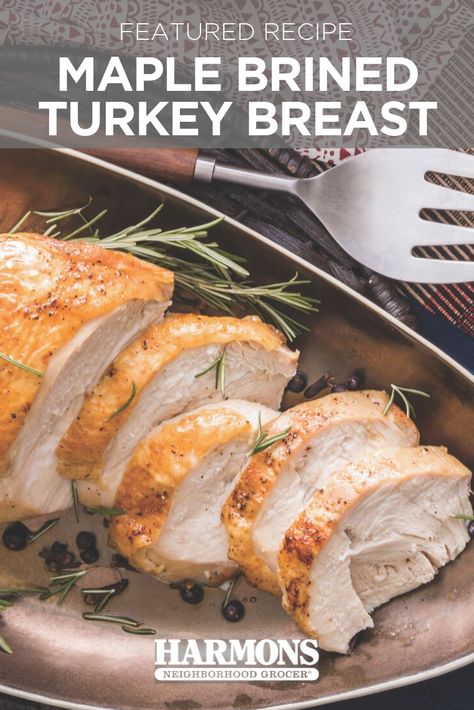 Maple Brined Turkey Breast #MyHarmons Frozen Turkey Breast, Cooking A Frozen Turkey, Instant Pot Turkey Breast, Brined Turkey Breast, Instapot Recipes Chicken, Turkey Gravy From Drippings, Ninja Grill, Paleo Turkey, Crockpot Express