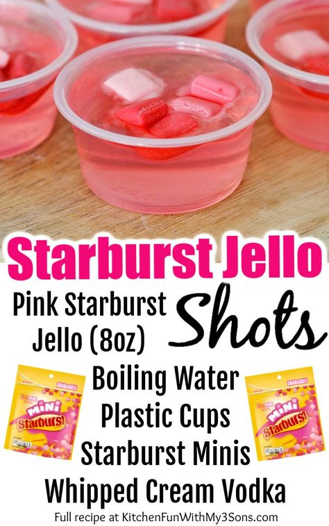 This Starburst Jello Shots recipe is a great way to add some of your favorite candies with liquor. You can enjoy your liquor with a sweet and colorful experience. This recipe is only a few ingredients and only takes about 30 minutes to chill. Colorful Jello Shots, Casino Jello Shots, Jello Shots Starburst, Jello Shots Whipped Vodka, Hennessy Jello Shots Recipes, Jello Shots With Whipped Vodka, Liquor Infused Candy, Whipped Vodka Jello Shots, Starburst Jello Shots Recipe