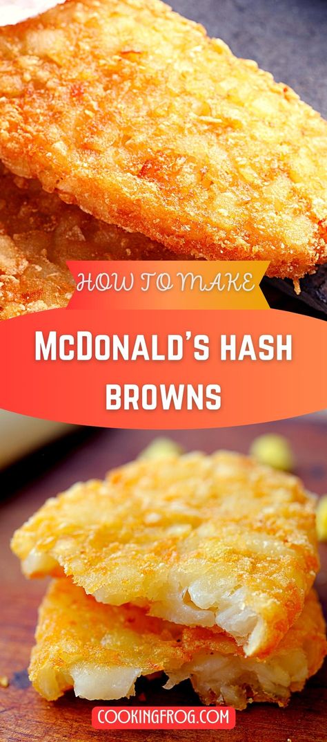 Mcdonald's Breakfast, Mcdonalds Recipes, Hashbrown Recipes, Copykat Recipes, Copycat Restaurant Recipes, Homemade Breakfast, Food Favorites, Hash Browns, Drive Thru