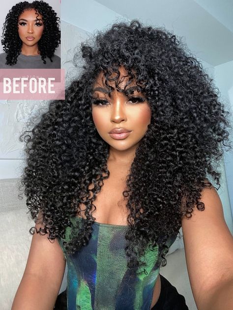 Clip In Hair Extensions - CurlsQueen Curly Hair Wedding Accessories, Deep Curly Hairstyles, Black Curly Hair Black Women, Curly Bundles Sew Ins, Curly Hair Sew In Black Women, 4c Sew In, Long Curly Hair Black Women, Burmese Curly Hair Sew In, Curly Clip In Extensions Black Women