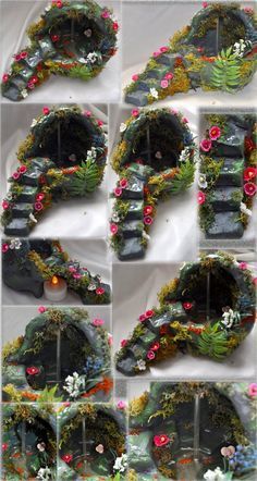 Fairy Grotto, Fairy Garden Furniture, Ooak Fairy, Fairy House Diy, Fairy Garden Designs, Fairy Garden Crafts, Mini Fairy Garden, Clay Fairies, Crafts Room