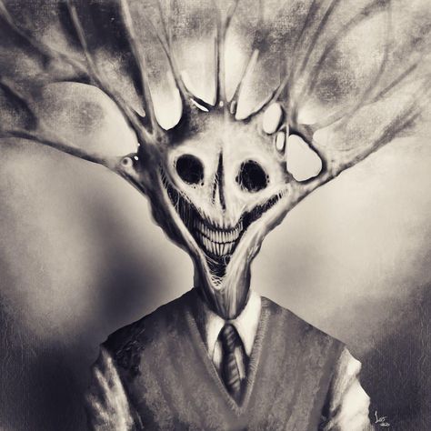 Horror Puppet Art, Disturbing Monster Art, Body Horror Inspiration, Cosmic Body Horror, Andrew Horowitz Fanart, Horror Drawings Creepy Demons, Creepy Creatures Drawing, Disturbing Monsters, Bodyhorror Art