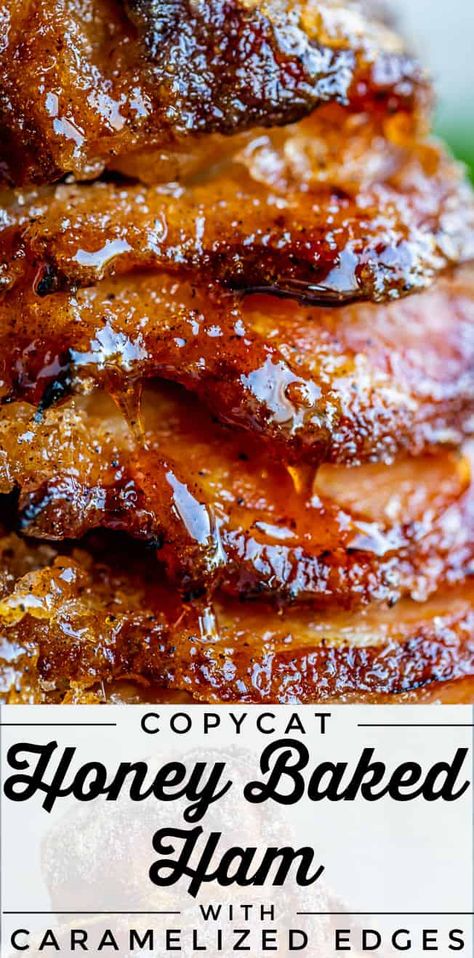 Copycat Honey Baked Ham Recipe, Honey Baked Ham Recipe Copycat, Copycat Honey Baked Ham, Baked Ham Recipe, Honey Baked Ham Recipe, Ham Recipes Baked, The Food Charlatan, Ham Glaze Recipe, Honey Glazed Ham