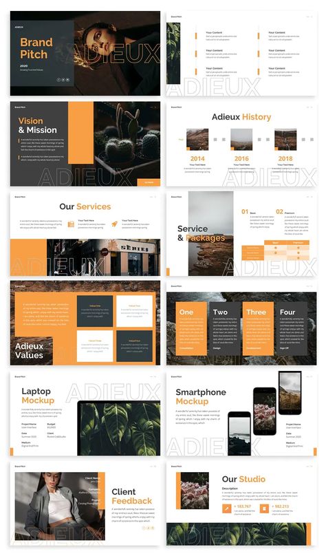 Pitch Deck PowerPoint Template. 30 unique slides Event Presentation Template, Shoe Website, Event Presentation, Ppt Template Design, Corporate Event Design, Slides Design, Pitch Deck, Ppt Template, Slide Design