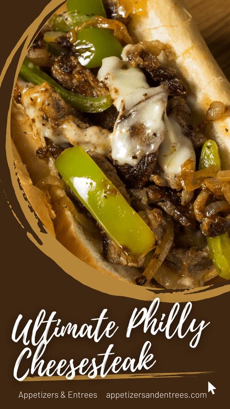 Ultimate Philly Cheesesteak - Appetizers & Entrees Philly Cheese Steak Sandwich Recipe Easy, Tender Ribeye Steak, Philly Cheese Steak Sandwich Recipe, Philly Steak Sandwich, Philly Cheesesteak Recipe, Philly Sandwich, Philly Cheese Steak Sandwich, Steak Sandwich Recipes, Chicken Philly