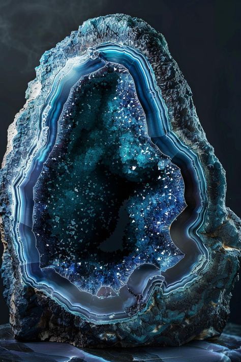 How Geodes Can Enhance Your Living Space: Elevate your home decor with the natural elegance of geodes. Their unique textures and colors can bring a calming and luxurious element to any environment, enhancing the aesthetic and atmosphere of your living space. Crystal Geode Aesthetic, Geodes Aesthetic, Geode Aesthetic, Giant Geode, Gemstones Aesthetic, Huge Crystals, Roll Up Blinds, One Way Mirror, Colorful Rocks