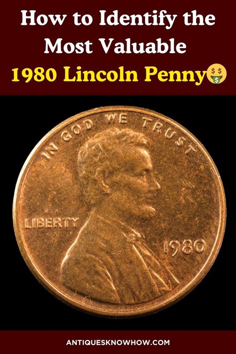 This expert guide explains how to spot a rare & valuable 1980 Lincoln penny worth thousands. From high grades and mint marks to rare errors, learn what factors impact a 1980 penny coin value! #ValuablePennies Penny Value Chart, Coin Errors, Penny Values, Valuable Pennies, Rare Features, Coin Auctions, Copper Penny, Coin Grading, Penny Coin