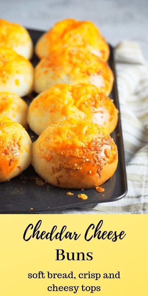 Bread Buns, Cheese Buns, Queso Cheddar, Biscuit Rolls, Breads & Buns, Cheesy Bread, Bread Bun, Bread Machine Recipes, Bun Recipe