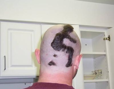 Worst Haircut Ever, Terrible Haircuts, Undercut Haircut, Bad Haircut, Cute Haircuts, Hair Tattoos, Moustaches, Bowl Cut, Comb Over