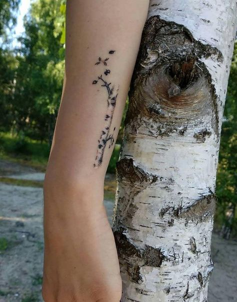 Birch Branch Tattoo, White Birch Tree Tattoo, Birch Tree Branch Tattoo, Birch Leaf Tattoo, Simple Birch Tree Tattoo, Birch Tattoo, Silver Birch Tattoo, Birch Tree Tattoo For Women, Tree Tattoo Placement