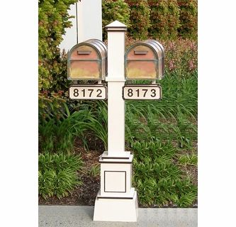 Craftsman Home Mailbox, Multi Mailbox Post Ideas, Multiple Mailbox Post Ideas Diy, Craftsman Mailbox, Double Mailbox, Double Mailbox Post, Victorian Mailboxes, Brass Mailbox, Commercial Mailboxes