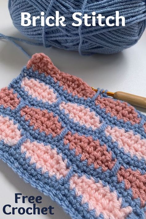 Linen stitch crochet