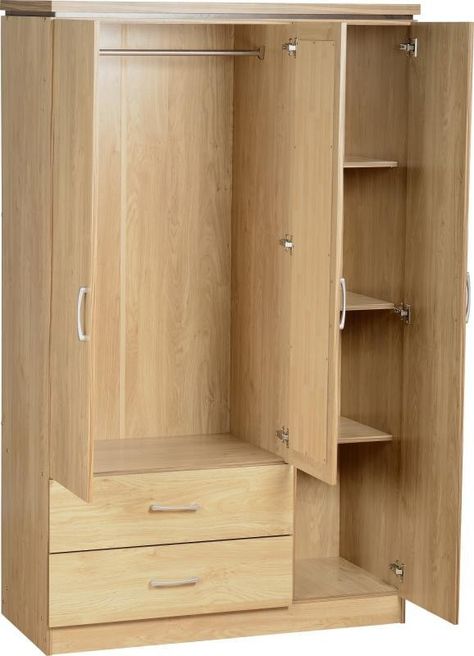 Big Wardrobe, Ideas Armario, Wooden Cupboard Design, Wall Wardrobe Design, Wooden Wardrobe Design, Bedroom Wardrobe Design, 3 Door Wardrobe, Almirah Designs, Modern Cupboard