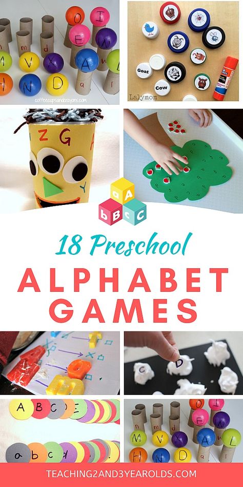 Letter Games, Letter Recognition Games, Literacy Activities Preschool, Letter Recognition Activities, Preschool Language, Preschool Alphabet, Literacy Games, Abc Activities, Alphabet Games