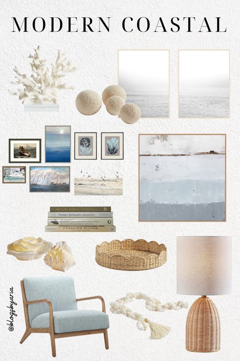 Modern coastal decor for your home. If you’re looking for coastal decor, coastal living rooms, beach house decor, modern coastal home, beach decor or coastal living room style you have come to the right place! Coastal artwork/ natural woven tray / woven lamp / shell rope / decorative accents Follow my shop @BlogsbyAria on the @shop.LTK app to shop this post and get my exclusive app-only content! #liketkit #LTKhome #LTKFind #LTKSeasonal @shop.ltk https://liketk.it/46Gc3 Coastal Living Rooms Beach, Modern Coastal Living Room, Coastal Style Living Room, Modern Beach House Decor, Woven Lamp, Living Room Coastal, Coastal Calm, Beach Theme Living Room, Modern Coastal Home